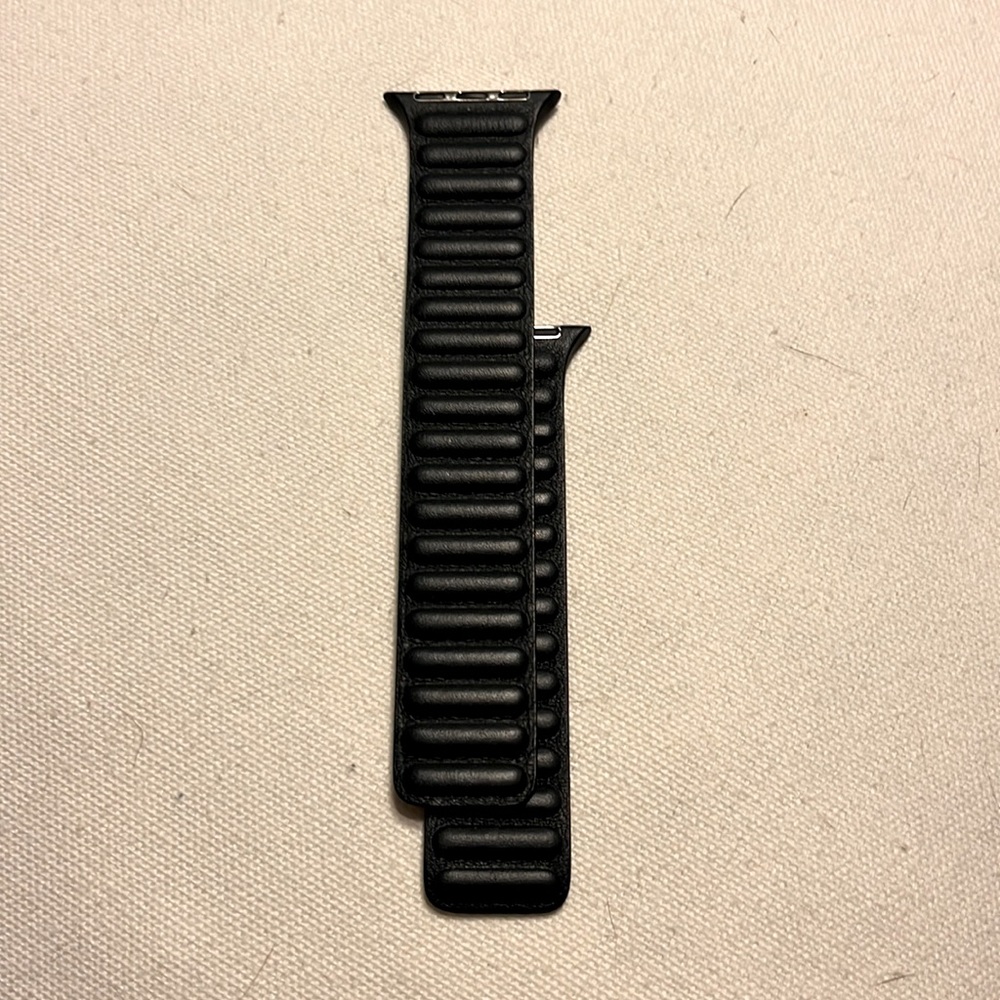 Apple Watch Leather Band, Ink, 41mm, M/L